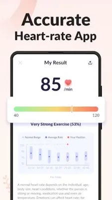 Heart Rate Monitor Pulse android App screenshot 4